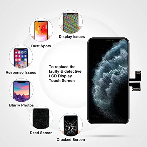 LL Substituição da tela do Trader para iPhone 11 Pro 5,8 LCD Retina Digitous Tela de toque com kits de
