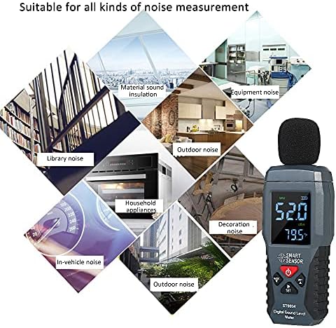 LDCHNH Mini Digital Sound Ruído Medidor de ruído LCD Medição Ruído de medição Instrument Decibel