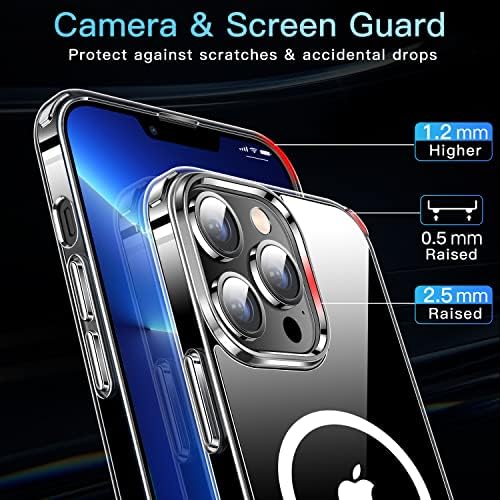 Case de Casekoo Caso Magnético para iPhone 13 Pro Max Case de telefone Clear Compatível com MagSafe