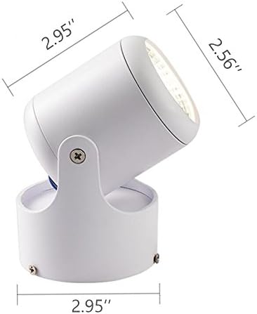 Iluminação de sotaque de LED Kiven w/switch de pé ， luz spot portátil do tamanho de mão, branco, branco