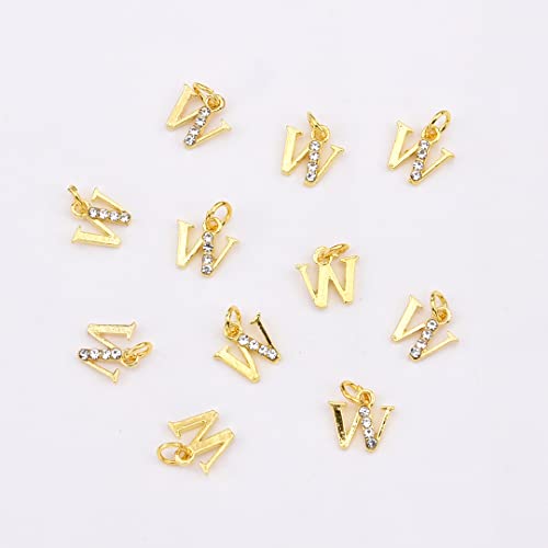 Teekme 126pcs letras de unhas douradas stromestone com anéis de salto jóias de unhas de alfabetismo
