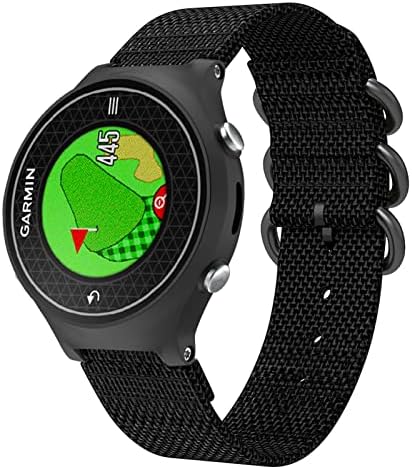 INANIR 15mm Sport Nylon Watchband Band Strap for Garmin Approach S6 Smart Watch for Garmin Forerunner