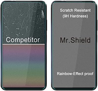 Mr.Shield [3-Pack] projetado para NUU Mobile, NUU B20 5G [vidro temperado] [Japan Glass With 9H Drain] Protetor
