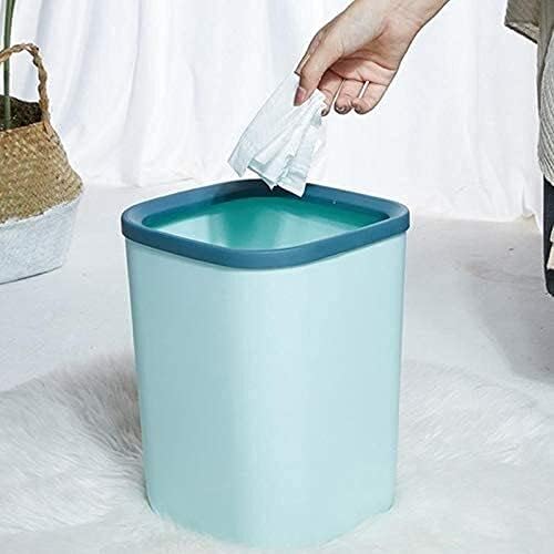 Nianxinn lixo lata de lixo pode lixo lixo banheira bin square cesto de cesta vintage não coberta para o escritório em casa banheira de cozinha latas de lixo de cozinha