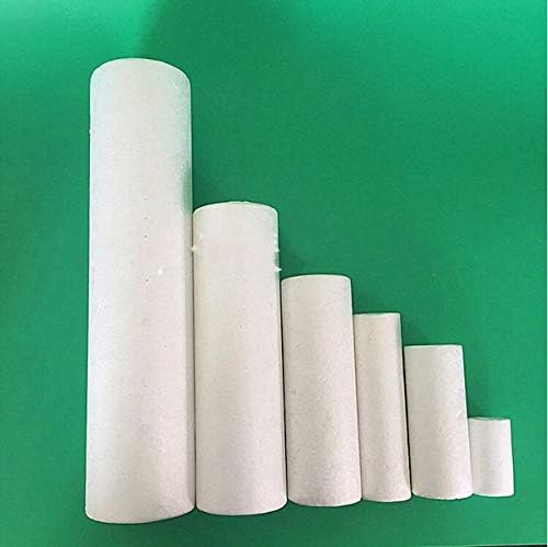 Alinsam 10 -Pack Crafts Doll Styrofoam Decoração - forma do cilindro Poliestireno espuma