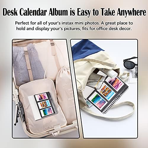 2packs, Instax Mini Photo Álbum 96 Album calendário de bolsos para Fujifilm Instax mini 11 90 70 50s 26