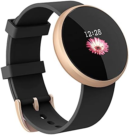 Relógio inteligente feminino, relógio inteligente leve para mulheres, tela de toque colorida de 1,04 polegada IPS, Lembrete de chamada à prova d'água do monitor de fitness com texto GPS Smartwatches Smartwatches para iPhone Android
