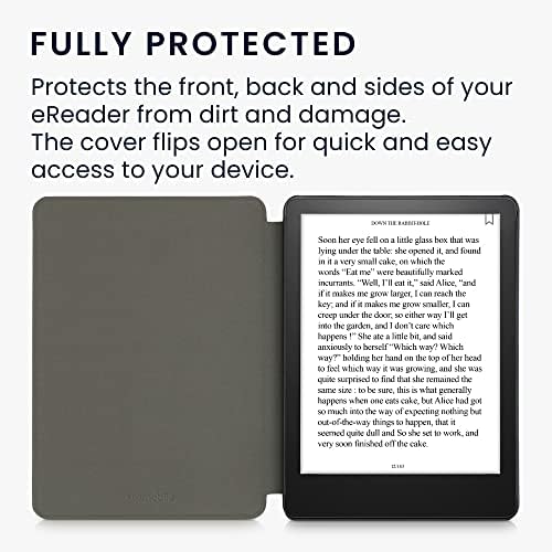 Kwmobile Case Compatível com Kindle Paperwhite 11. Geração 2021 - Estilo de livro Felt Felt Fabric Protective