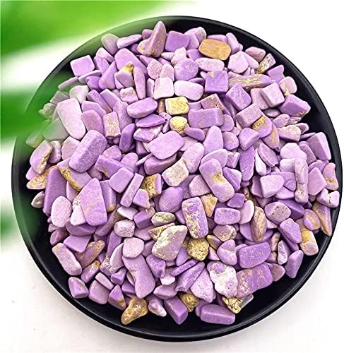 Suweile jjst 50g críticos de mica púrpura naturais crus lepidolite lascas de cascalho amostra de gordura de pedras