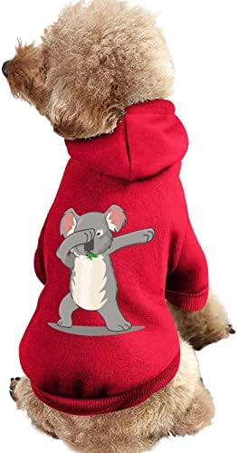 Engraçado Koala Dance Fashion Capuzes de animais de estimação macios e macios roupas de cachorro, suéter de estimação durável com chapéu