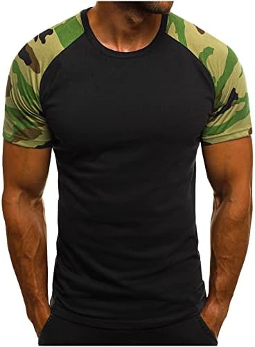 Camiseta de camuflagem masculina Camuflagem curta Camuflagem regular FID EM MILITO MILITY TOP ESTILO