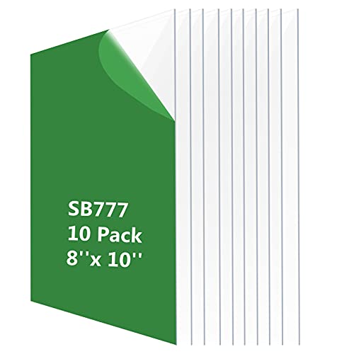 Pacote de 10 pacote de 8x10 Plexiglasse de pet-tear de animais de estimação, lençóis de animais