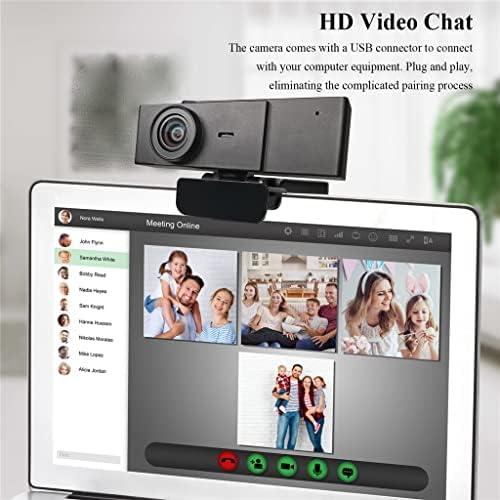 LMMDDP Webcam 4K Câmera Web USB completa com tripé de microfone para PC Computador Live Broadcast Video