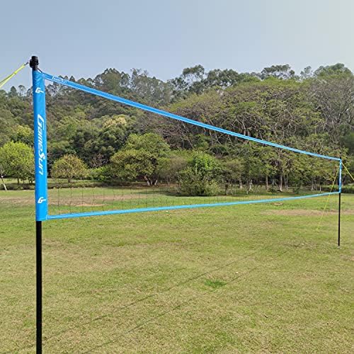 Rede de vôlei Outdoor - vôlei portátil conjunto para quintal com rede profissional de vôlei, vôlei de fio e