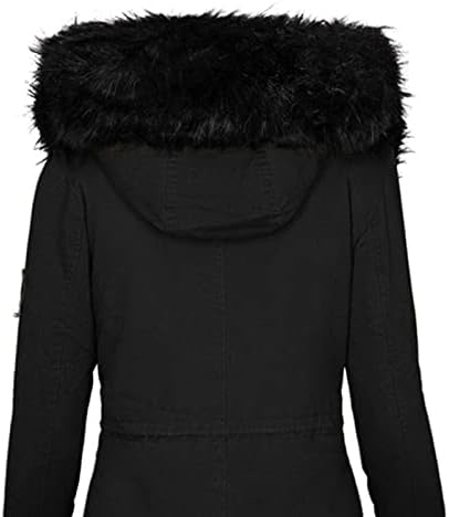 Casacos de inverno para mulheres casaco com capuz de grandes dimensões plus size de lã grossa com