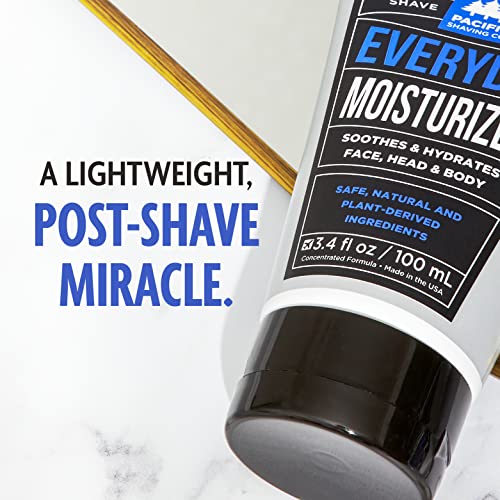 Pacific Shaving Company Everyday Hidrizer - Creme diário de hidratante pós -barba para homens e mulheres -