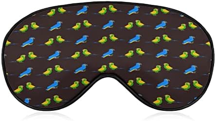 Máscara de dormir para pássaros para papagaios com cinta ajustável tampa de olho macio de olhos de olhos