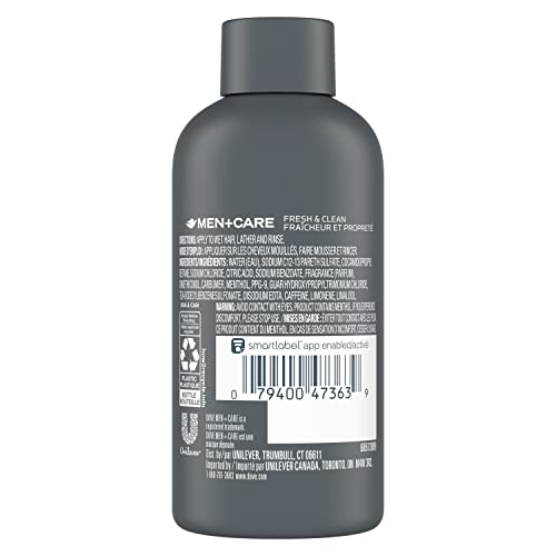 Men Dove + Cuidado Fortificando 2 em 1 shampoo e condicionador para cabelos normais a oleosos frescos