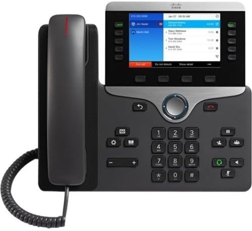 Cisco Systems, Inc - Cisco 8841 IP Telefone - Cabo - Montável de parede - VoIP - ID do chamador - Gerente
