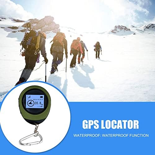 Receptor de navegação GPS do jeusdf rastreador com fivela USB recarregável para o turismo florestal Tourism Hucking Compass Device Loctor Recorder Tool