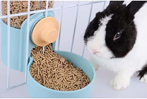 Rabyhome Rabbit Pendurado Distribuidor de alimentos automáticos, Animais Pequenos Alimentos Tigela