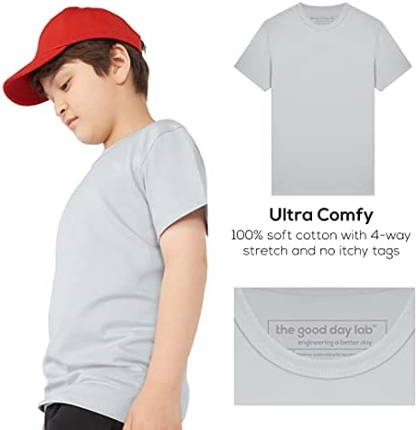 Meninos manchas repele a manga curta e camisetas de manga longa para jovens e criança, tag