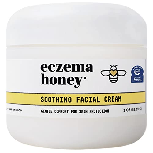 Eczema Honey Creme facial suave - loção de eczema para rosto, pálpebras, lábios e muito mais - reparo de pele