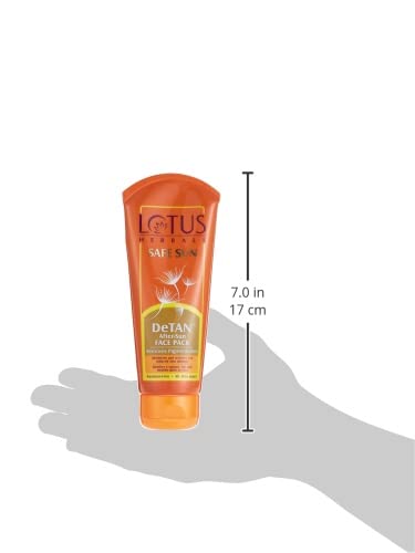 Lotus Herbals Safe Sun After Sun Face Pack - Detan 100g