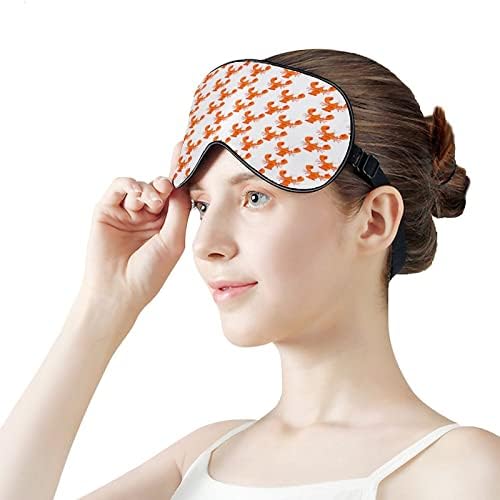 Lagosta de lagosta adormecida máscara de venda de olhos fofos com cinta ajustável para homens homens noite