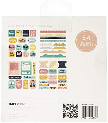 Almofada de papel Kaisercraft 6.5 x6.5 40/pkg-paisley dias