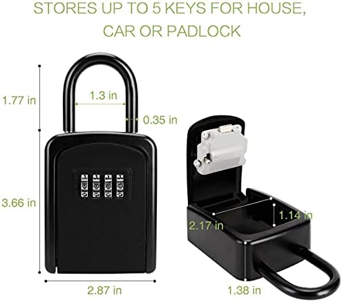 Keekit key Black Lock Box + 28 em 1 chave de fenda portátil