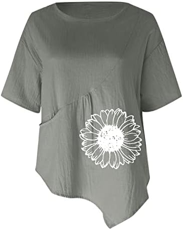 Nokmopo vintage t camisetas moda 2023 manga curta algodão e linho de t-shirt casual t-shirt blusa