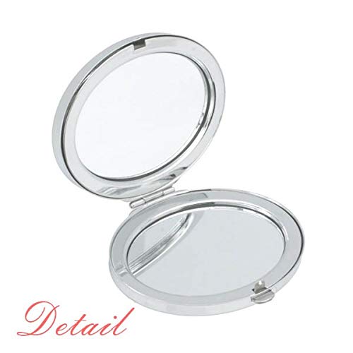 Constelação de câncer zodíaco símbolo espelho portátil dobra maquiagem de mão dupla lateral óculos