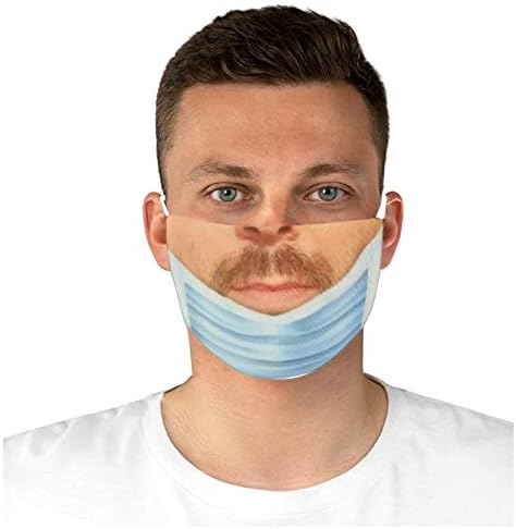 Kangma Adults Maskless Bandit Prank Face Mask, 2022 moda reutilizável novidade ao ar livre cobrindo a boca para