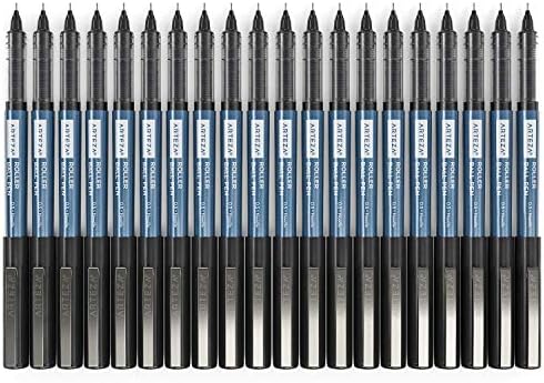 Pontos finos de canetas de rollerball Arteza, conjunto de 20 conjuntos de presentes de diário de tinta líquida