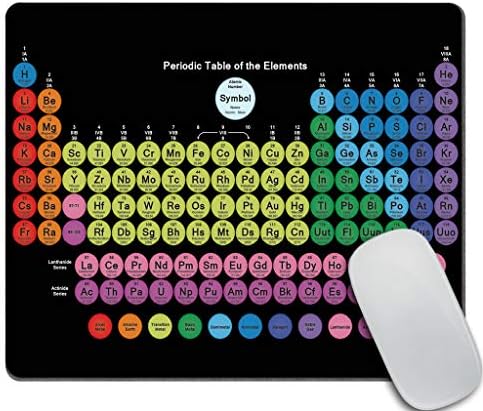 Tabela periódica colorida de amcove dos elementos Padrão Desk Chemical Stationery Acessórios Mouse Pad 9,5