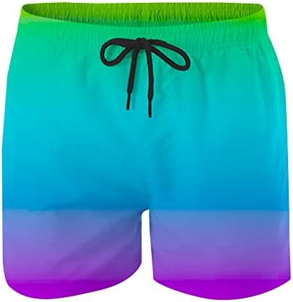 Gradiente de moda de shorts masculinos shorts impressos de surf jogging jogging leves homens verão