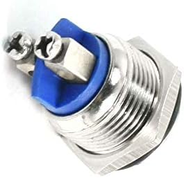 Aexit 250V 15A interruptores SPST 1NO 16mm Thread Momentary High Push Push Button Switches Botão Switch