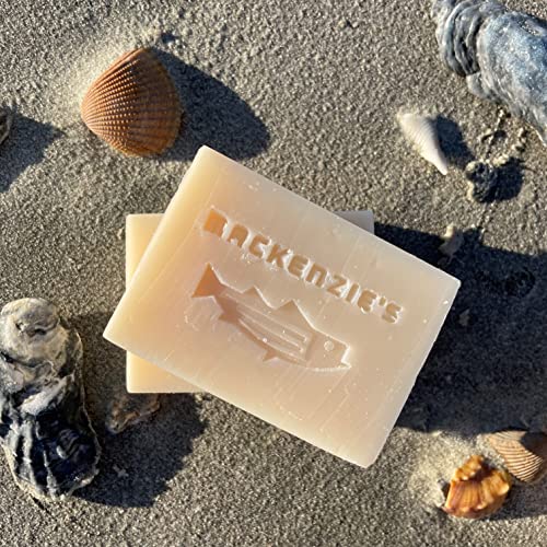 Mackenzie's Sand & Sea Soap Bar 5,5 oz - Presentes para pescadores, cozinheiros e jardineiros, vida