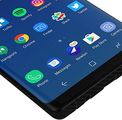 Skinomi Black Carber Fiber Compation Skin Compatível com Samsung Galaxy Note 8
