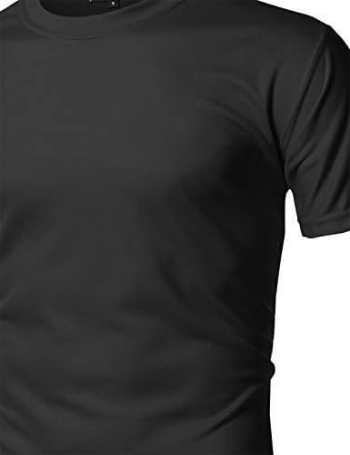 Camiseta de algodão sólido de algodão ou macio masculino de manga curta ativa