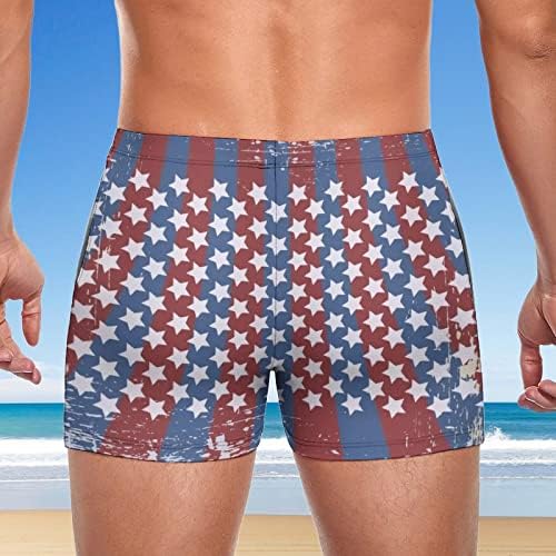 Summer Men Shorts mens dia de independência do verão de lazer lazer de praia férias de praia quente