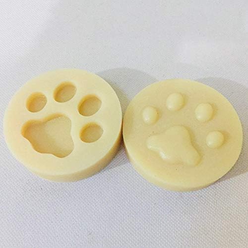 Zhongjiuyuan couro artesanato cão gato pata -chave anel de manuseio diy manupeio modelagem de molde de plástico