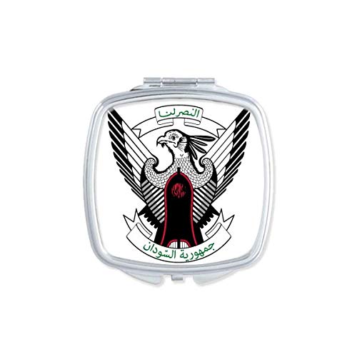 Sudão África Nacional do emblema Mirror portátil Compact Pocket Maquia