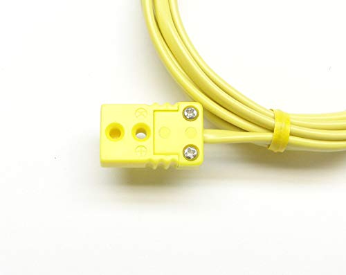 Fio de cabo de extensão de termopar do tipo K com mini conectores de termopar em miniatura de 12