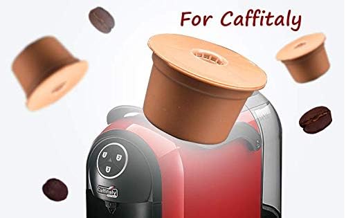 Conjunto de Ligicky de 3 cápsulas de café recarregáveis ​​Filtro de xícara de copo para suprimentos de máquina de