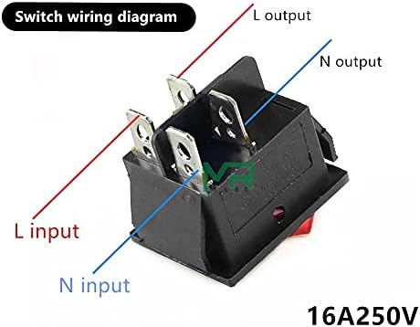 Interruptor de balancim svapo kcd4 na posição 2 posição 4 pinos/6 pinos Equipamento elétrico
