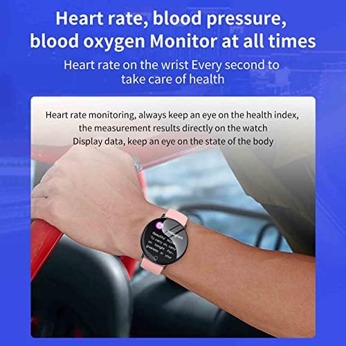 Hot6Sl Smart Watch for Men and Women, Relógio Smart de tela de cor 119S com freqüência cardíaca da pressão arterial Monitoramento de oxigênio no sangue Modos multi-esportes, smartwatch esportivo à prova d'água para iOS e Android