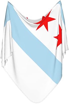 Clanta de bebê de bandeira de Chicago Recebendo cobertor para capa de swaddle para recém -nascidos