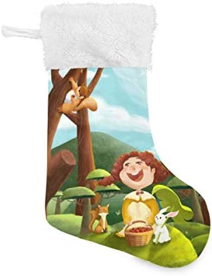 Menina de Pimilagu com Animais meias de Natal 1 pacote 17,7 , meias penduradas para decoração de Natal